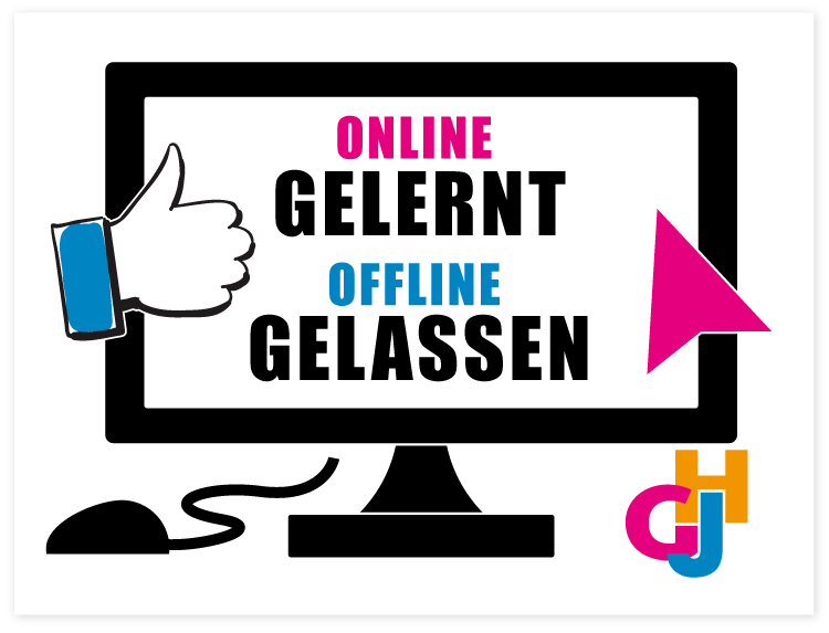 GhJ Icon Online Gelernt Offline gelassen